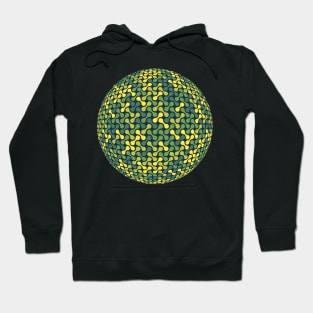 Metaballs Pattern Sphere (Green Yellow) Hoodie